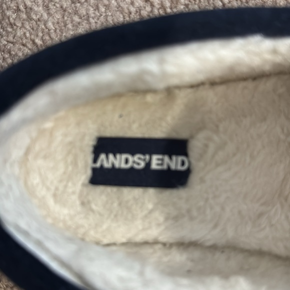 Kids Suede Leather Moccasin Slippers size 2 radiant navy - Picture 4 of 5